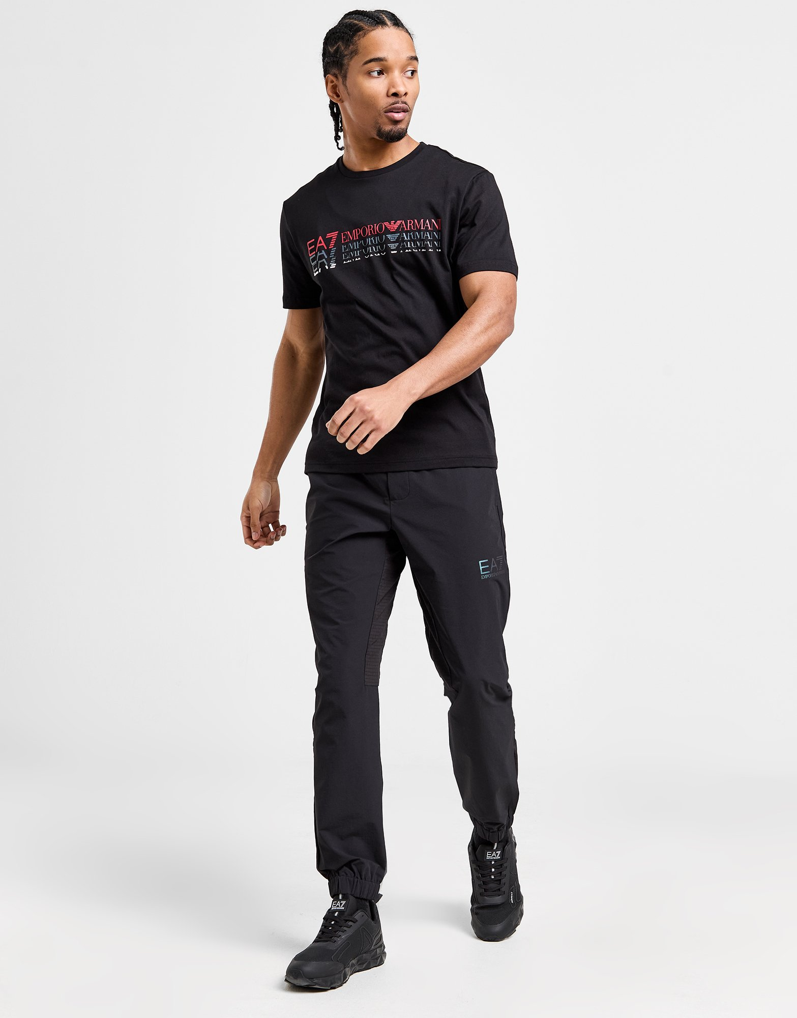 Emporio Armani EA7 T-shirt Fade Repeat Logo Homme