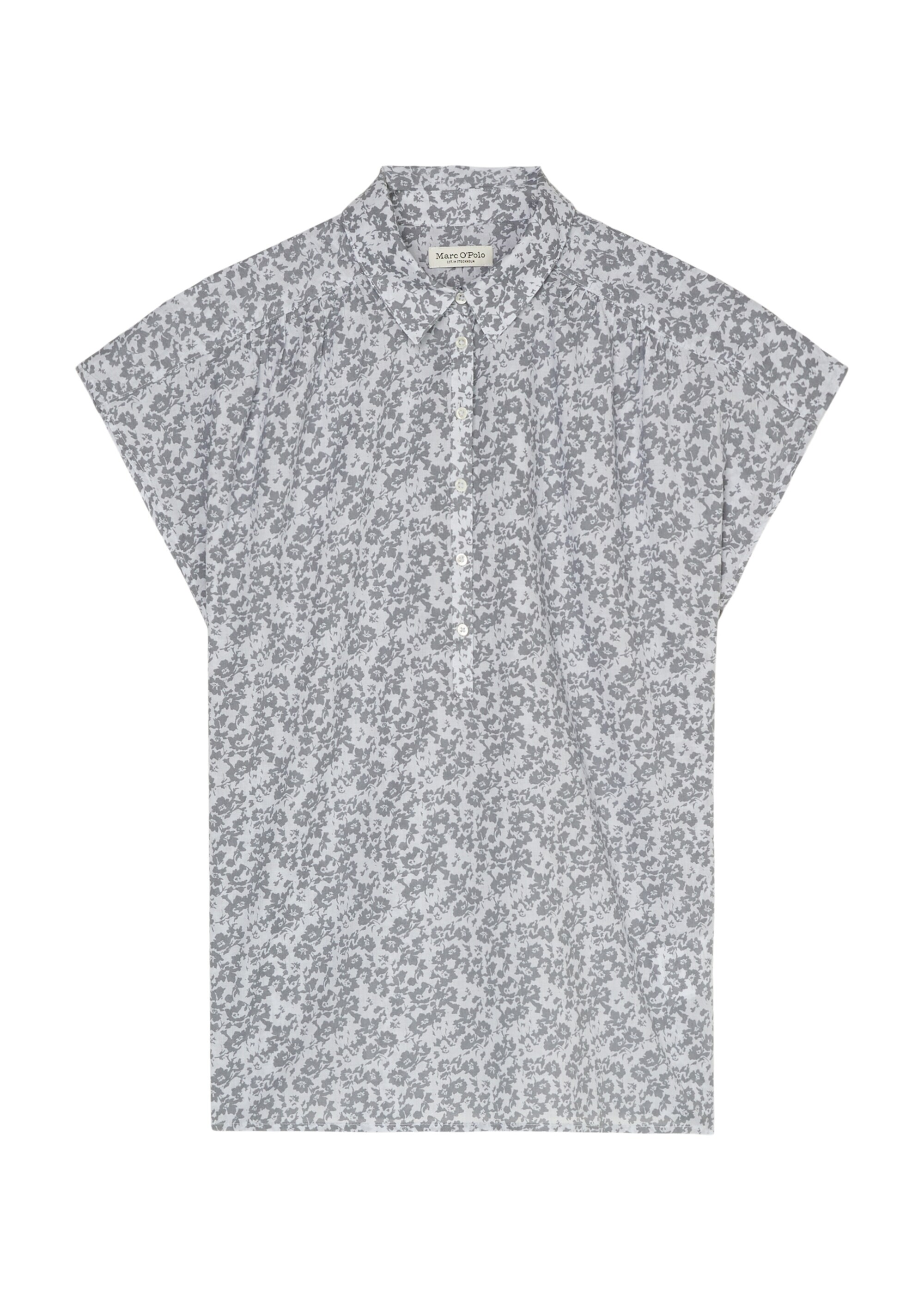 Kurzarm-Bluse regularaus Silky-Touch-Baumwolle