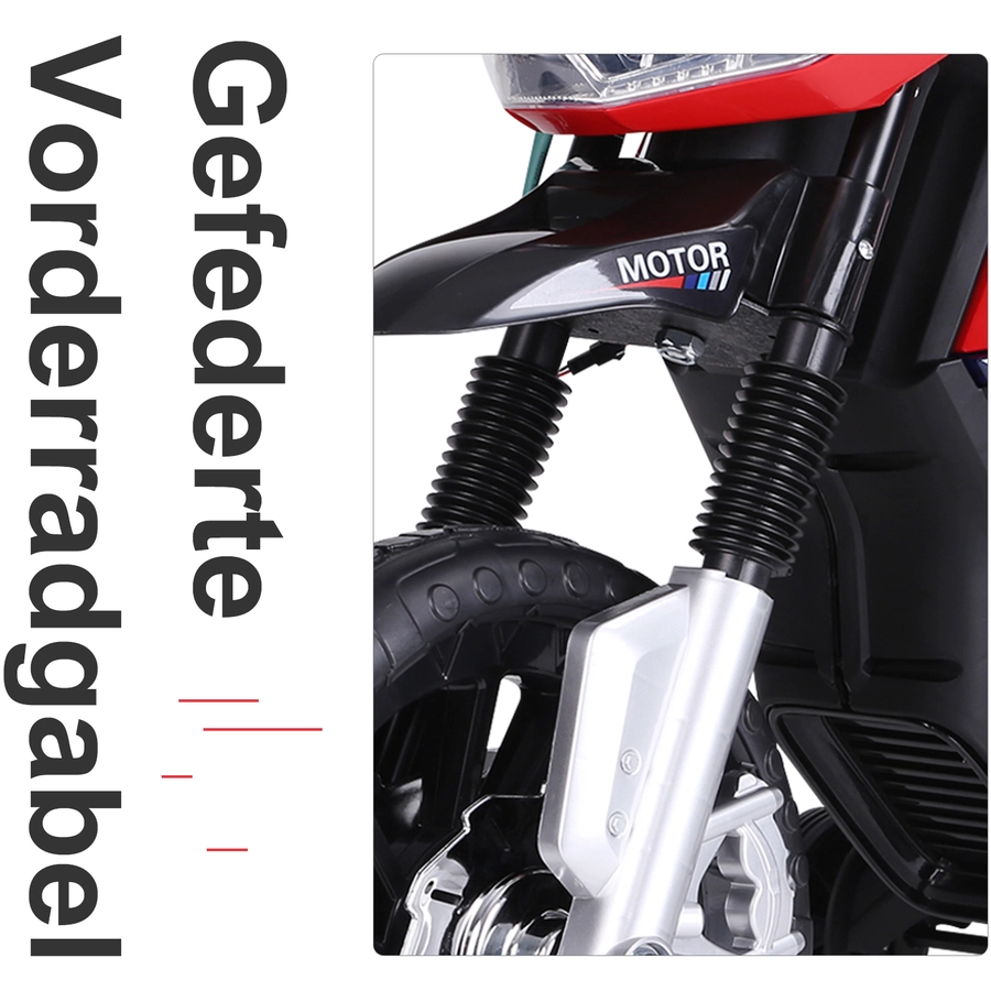 HOMCOM Elektro-Motorrad für Kinder rot