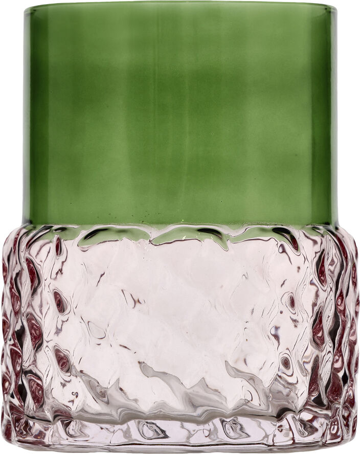 Villa Collection Fyrfadsstage Styles 7,7 x 10 cm Grøn/Rosa Grøn/rosa