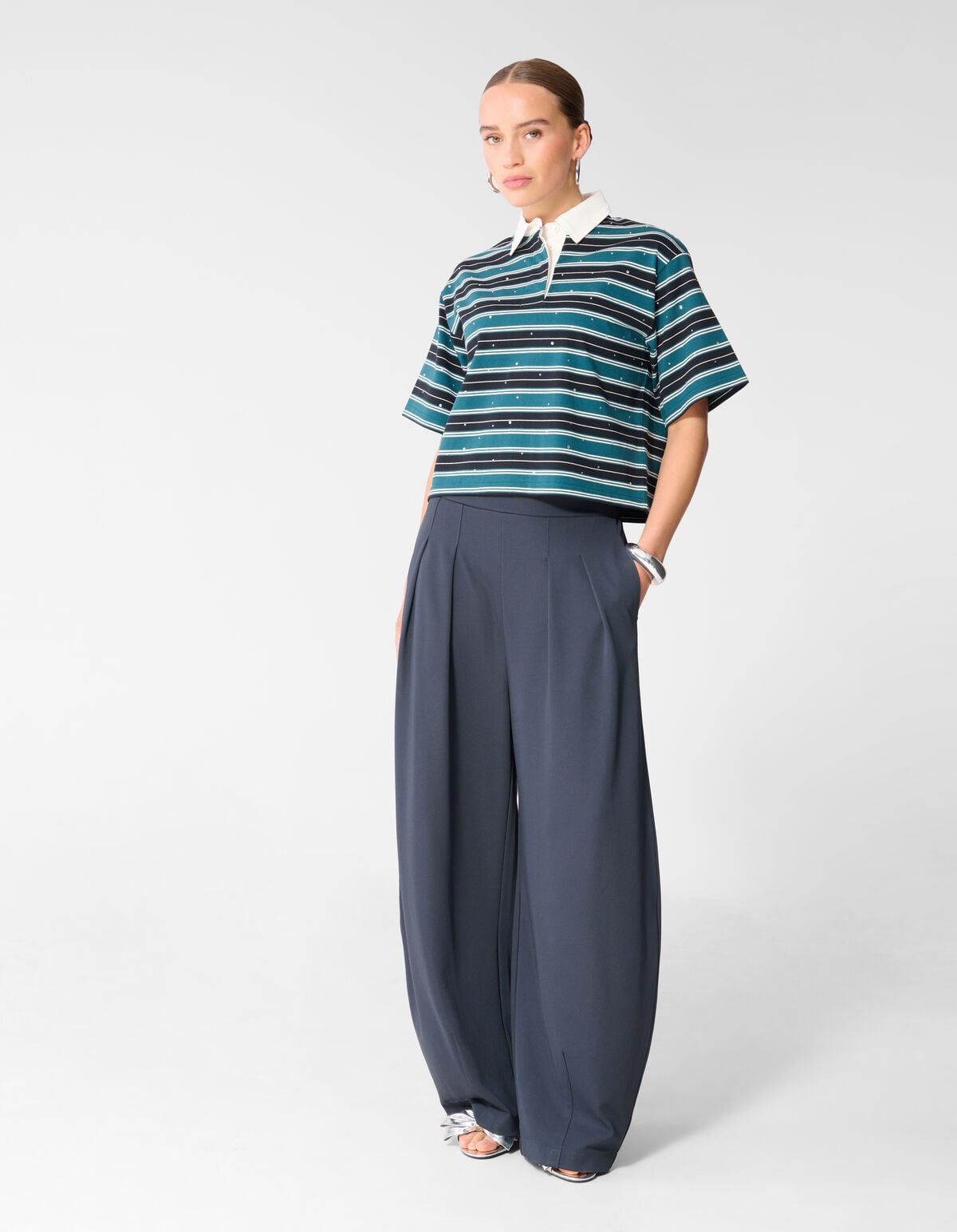 Barrel Fit Jogger Donkerblauw