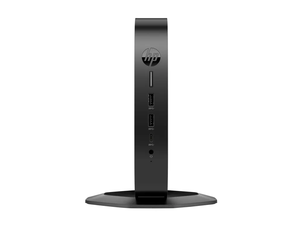 HP Elite t655 - Tynd klient - SFF 1 x Ryzen Embedded R2314 / op til 3.5 GHz - RAM 8 GB - flash 64 GB - eMMC - Radeon Graphics - Gigabit Ethernet - Win 10 IoT Enterprise - skærm: ingen