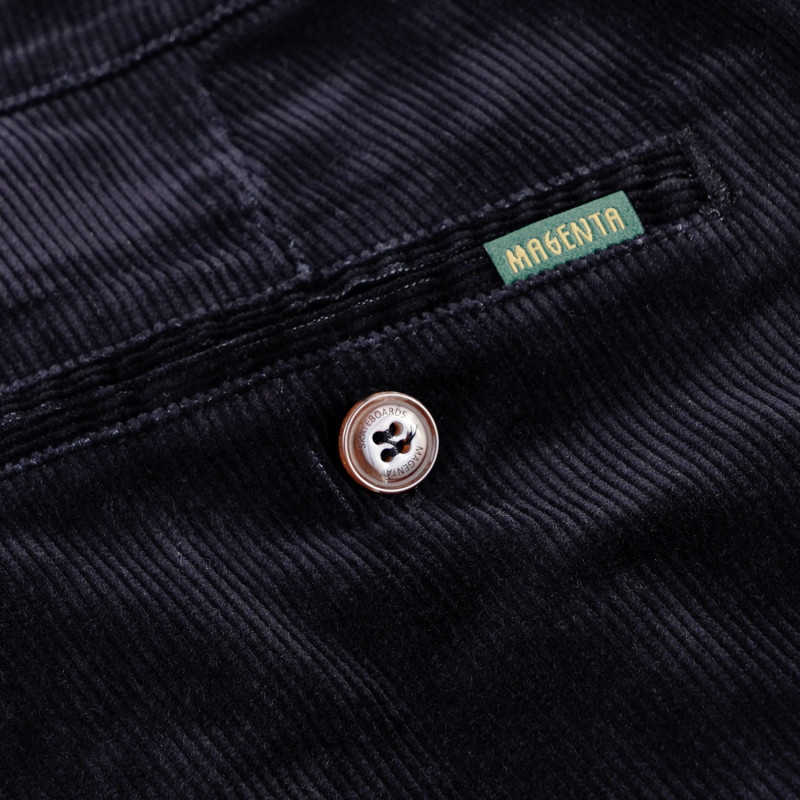 PANTALON CHINO OG - VELOURS ROULETTÉ NOIR