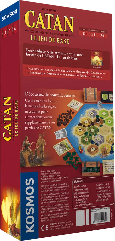 CATAN : JEU DE BASE 5 -6 JOUEURS