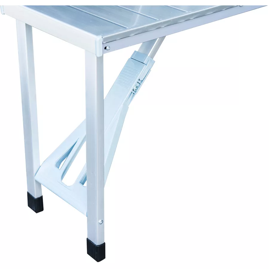 Outsunny Klapptisch mit 4 Sitzer silber