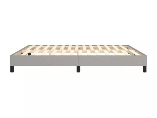 Sommier à lattes de lit Gris clair 180x200 cm Tissu
