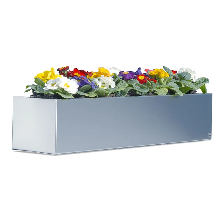 Radius Design - Blumenkasten 100 cm, Edelstahl