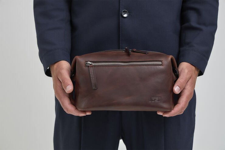 JOST LUND Toilettaske Brown