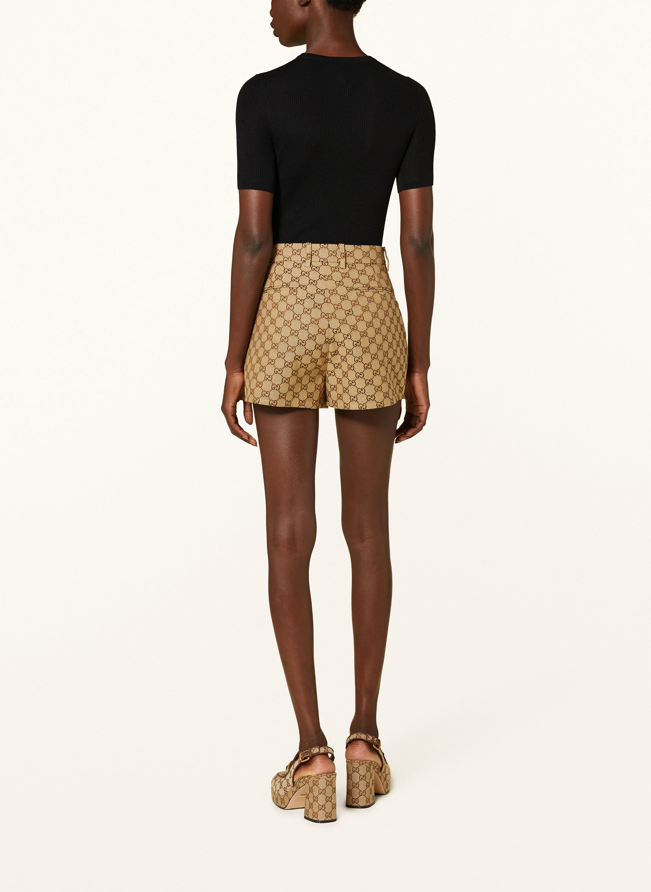 GUCCI Cropped-Strickshirt mit Seide