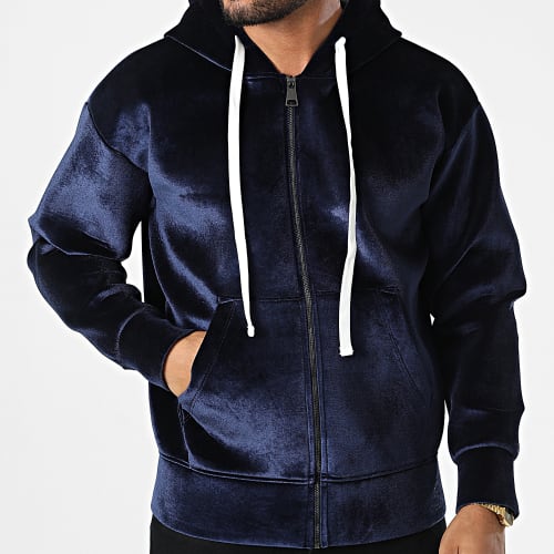 Sweat Zippé Capuche UY894 Bleu Marine