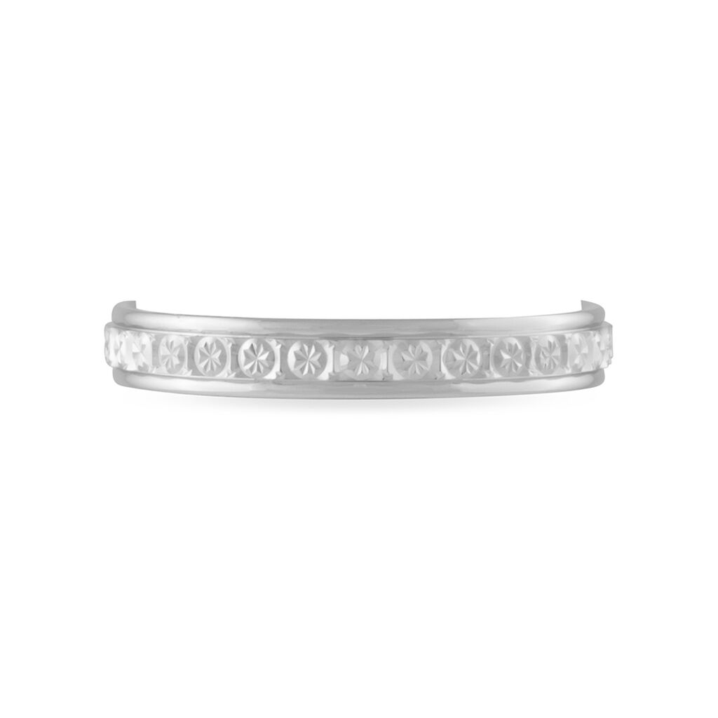 Alliance Laura Ruban Plat Or Blanc