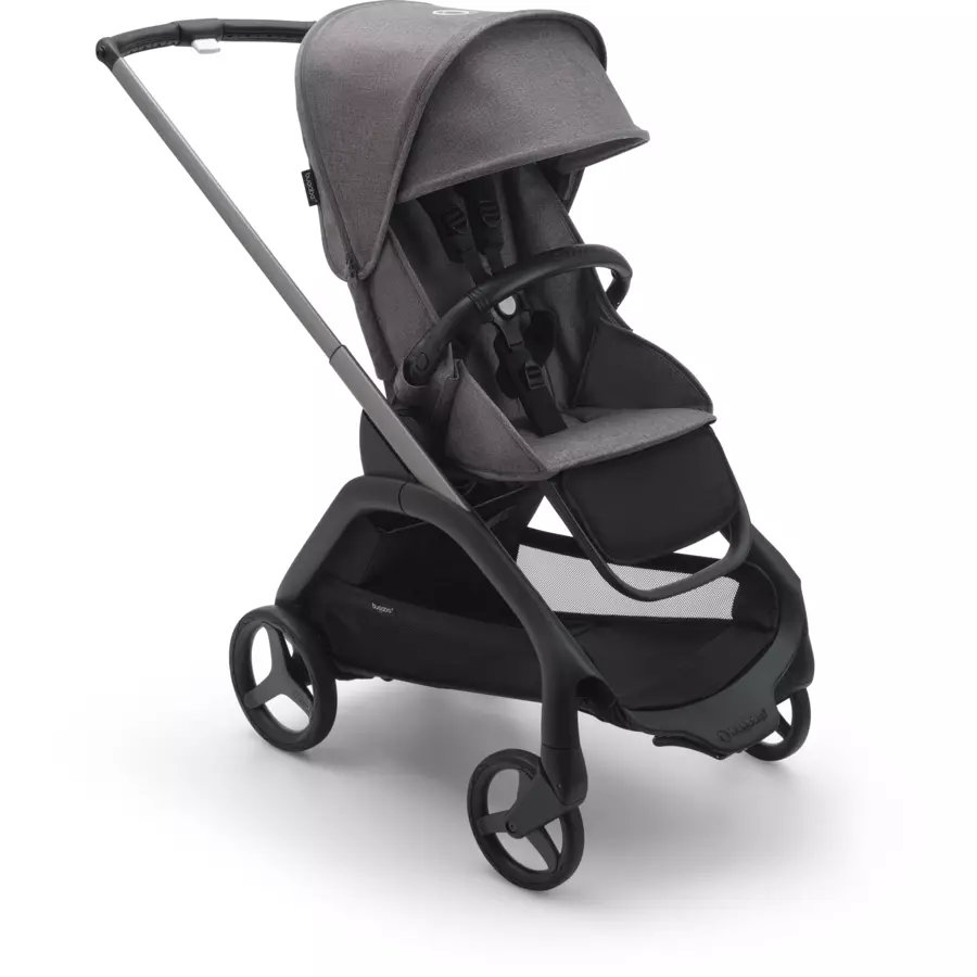 bugaboo Kinderwagen Dragonfly Complete Graphite Grey, Ultimate Newborn Bundle