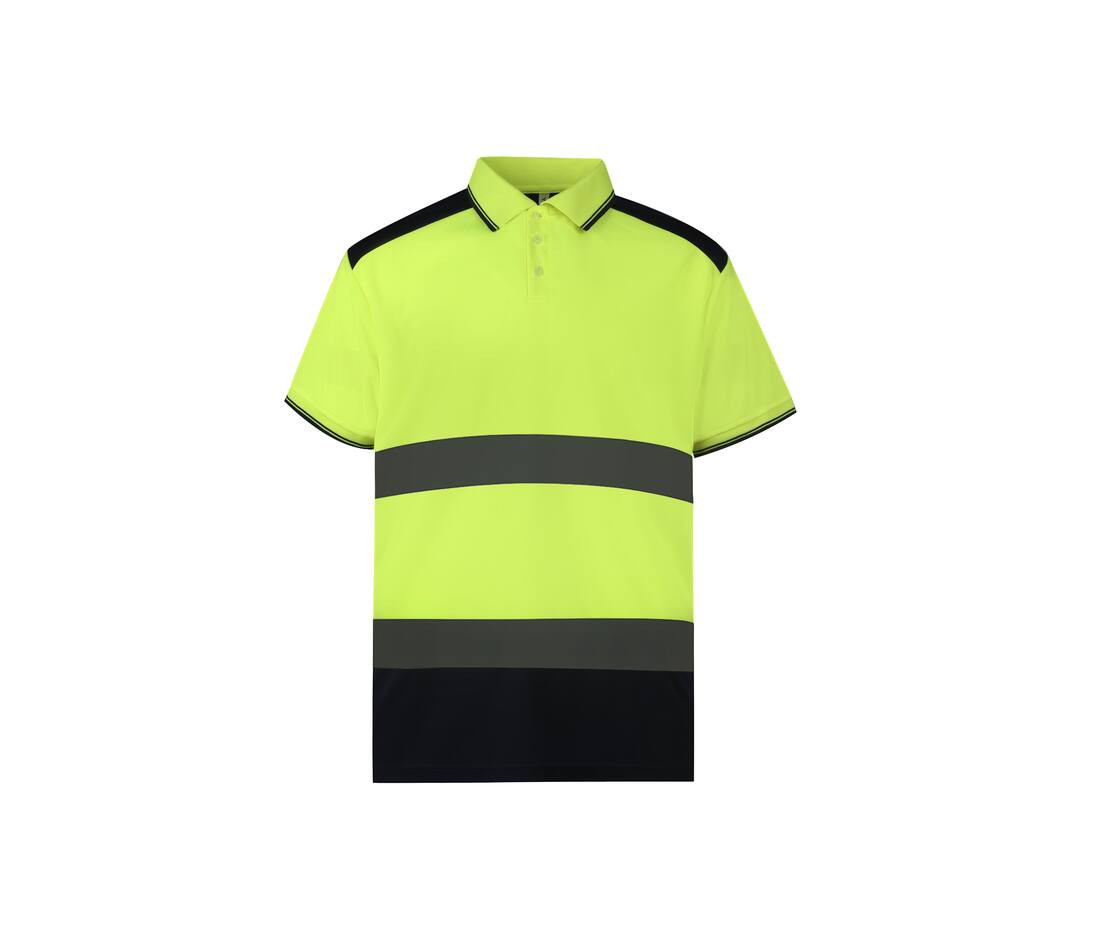 YOKO YK220 - Polo Bicolore Réfléchissant Haute Visibilité
