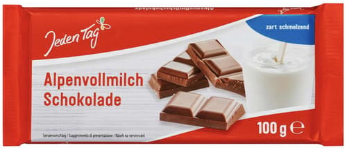 Jeden Tag Schokolade Alpenvollmilch