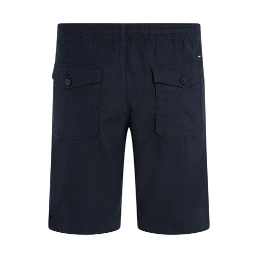 Tommy Hilfiger Harlem Linen Solid Shorts, Desert Sky, 40