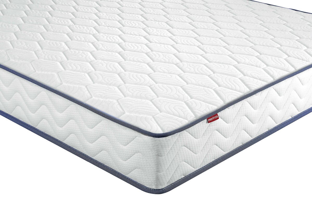 Conjunto de colchão e base de cama MERINO'S<br>Continue sorrindo