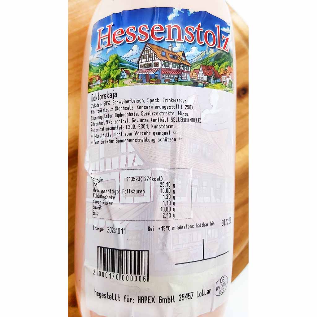 Hessenstolz Doktorskaja 800g MHD:28.12.24