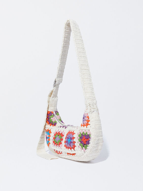 Bolsa De Homem De Crochê - Branco