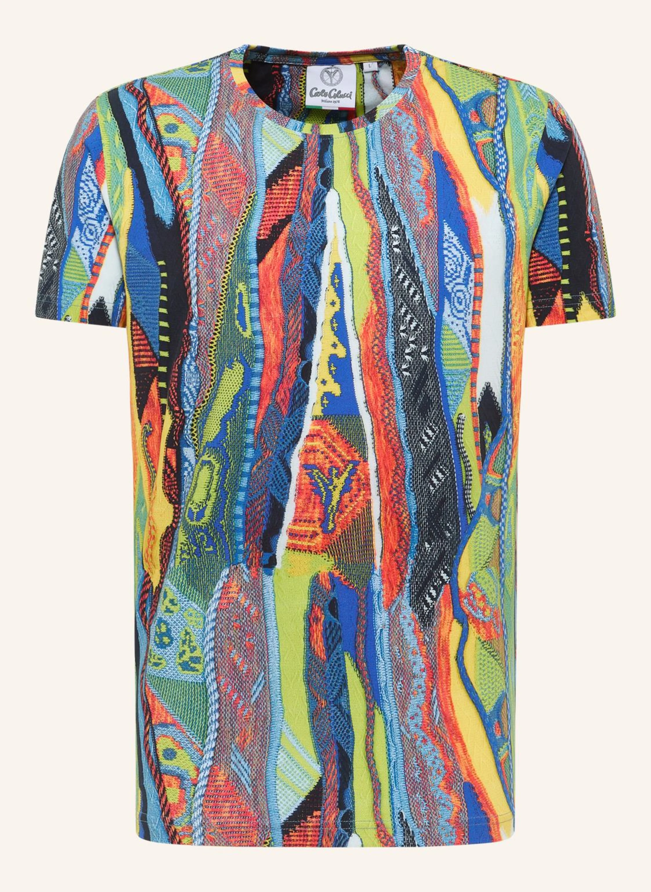 CARLO COLUCCI T-Shirt mit Knitprint EGON
