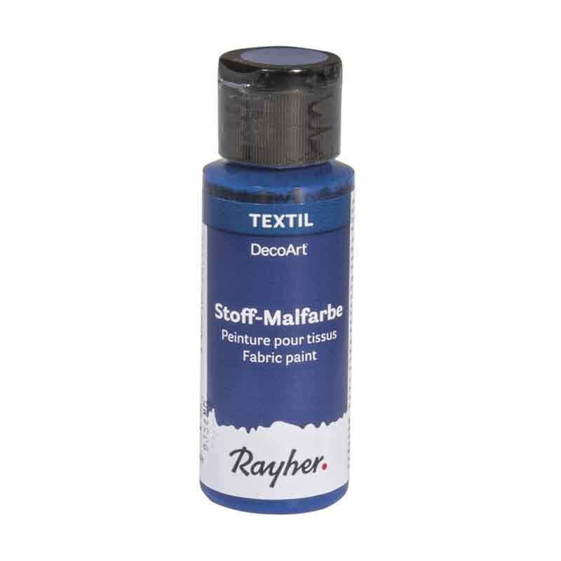 Peinture pour tissus 59 ml - bleu foncé