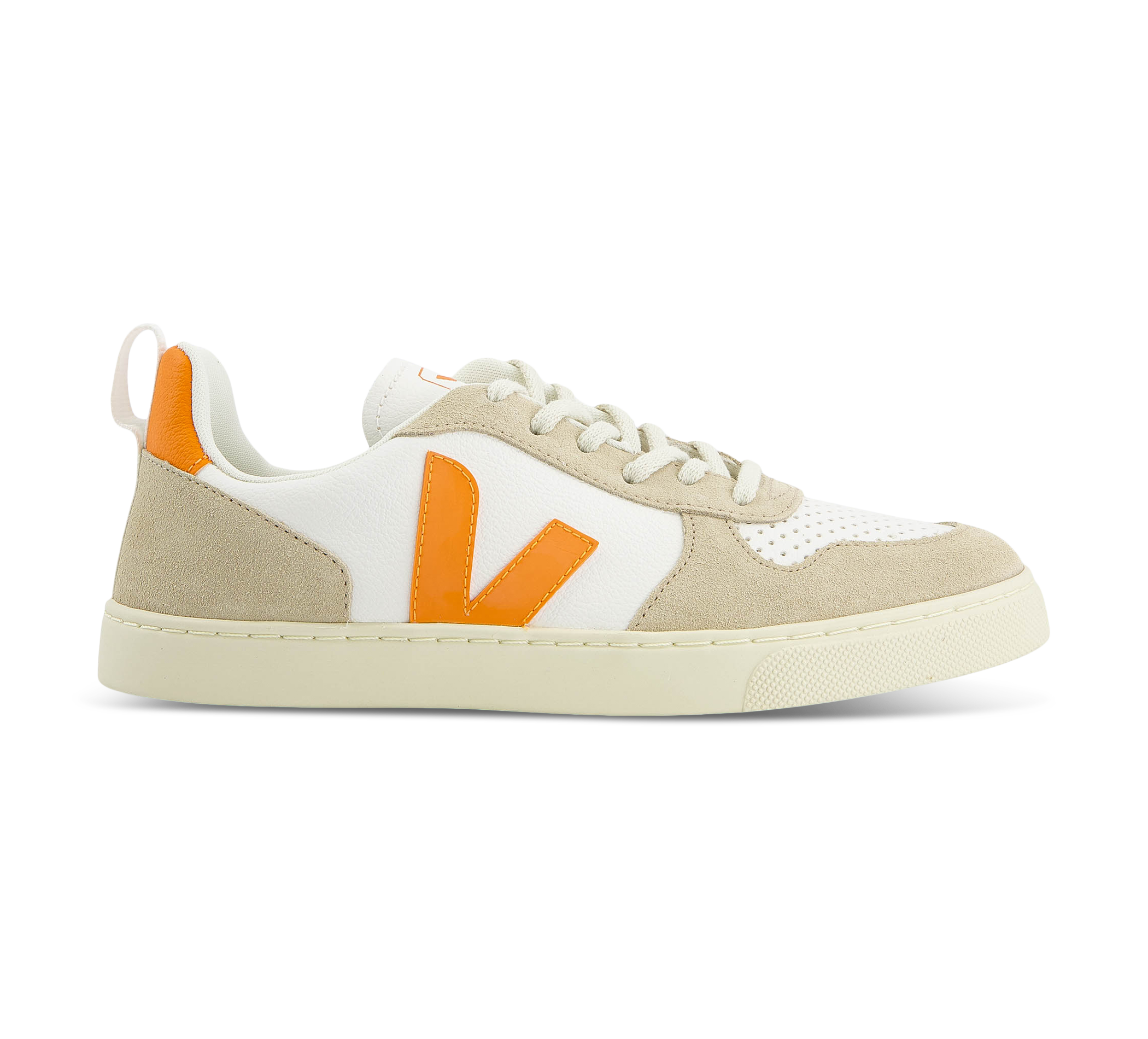 Veja SMALL V-10 LACES weiss