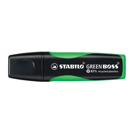 Umweltfreundlicher Textmarker - STABILO GREEN BOSS - Einzelstift - grün