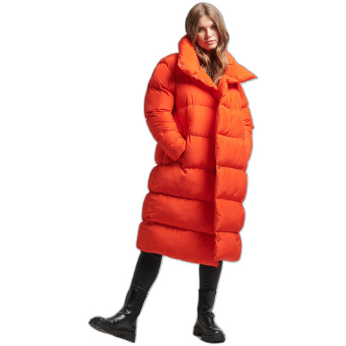 Superdry - Doudoune longue femme Naranja