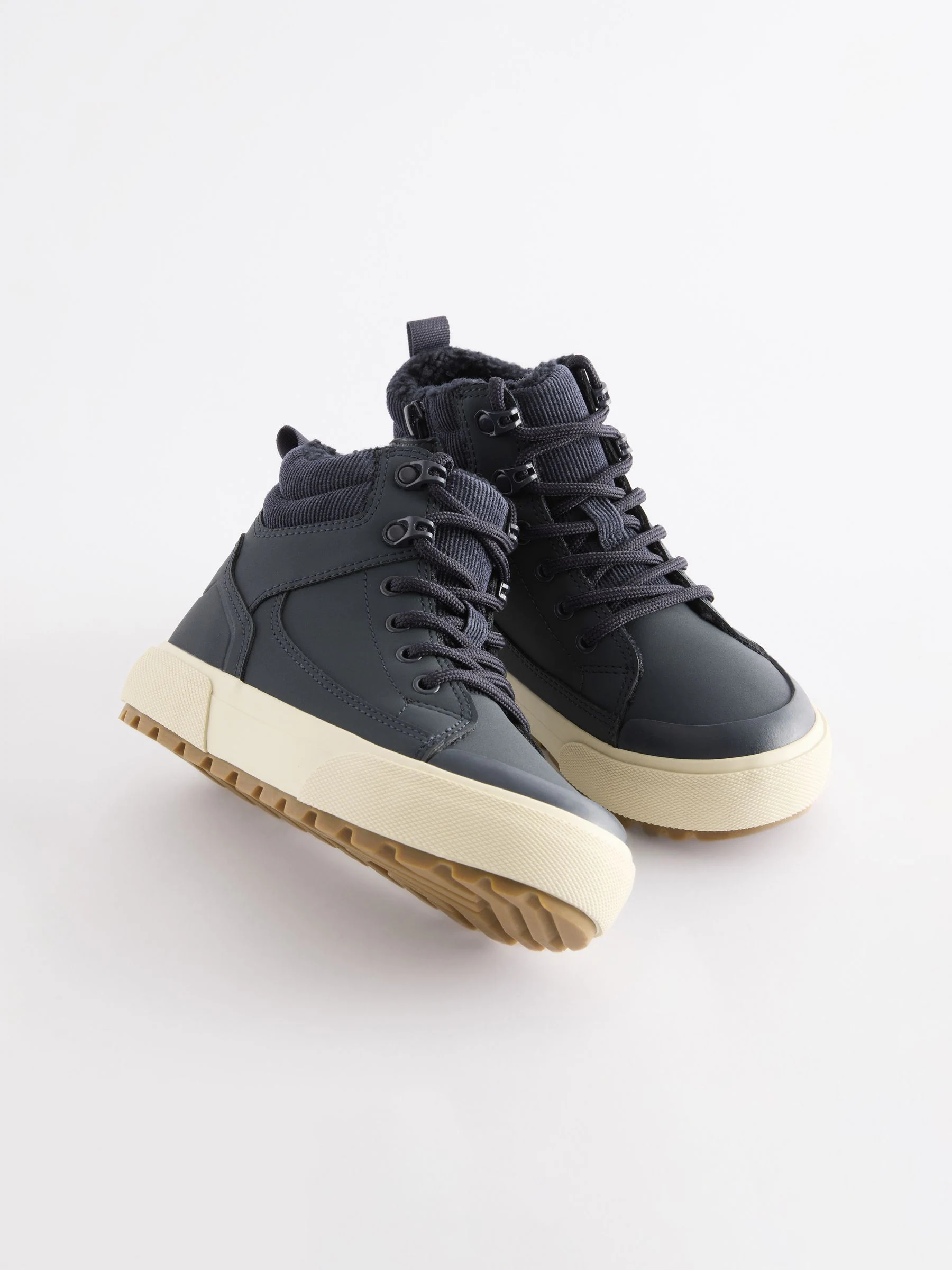 Marineblauw - Warm gevoerde hoge boots