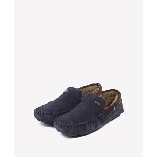 Barbour Monty Slippers, Navy, 45