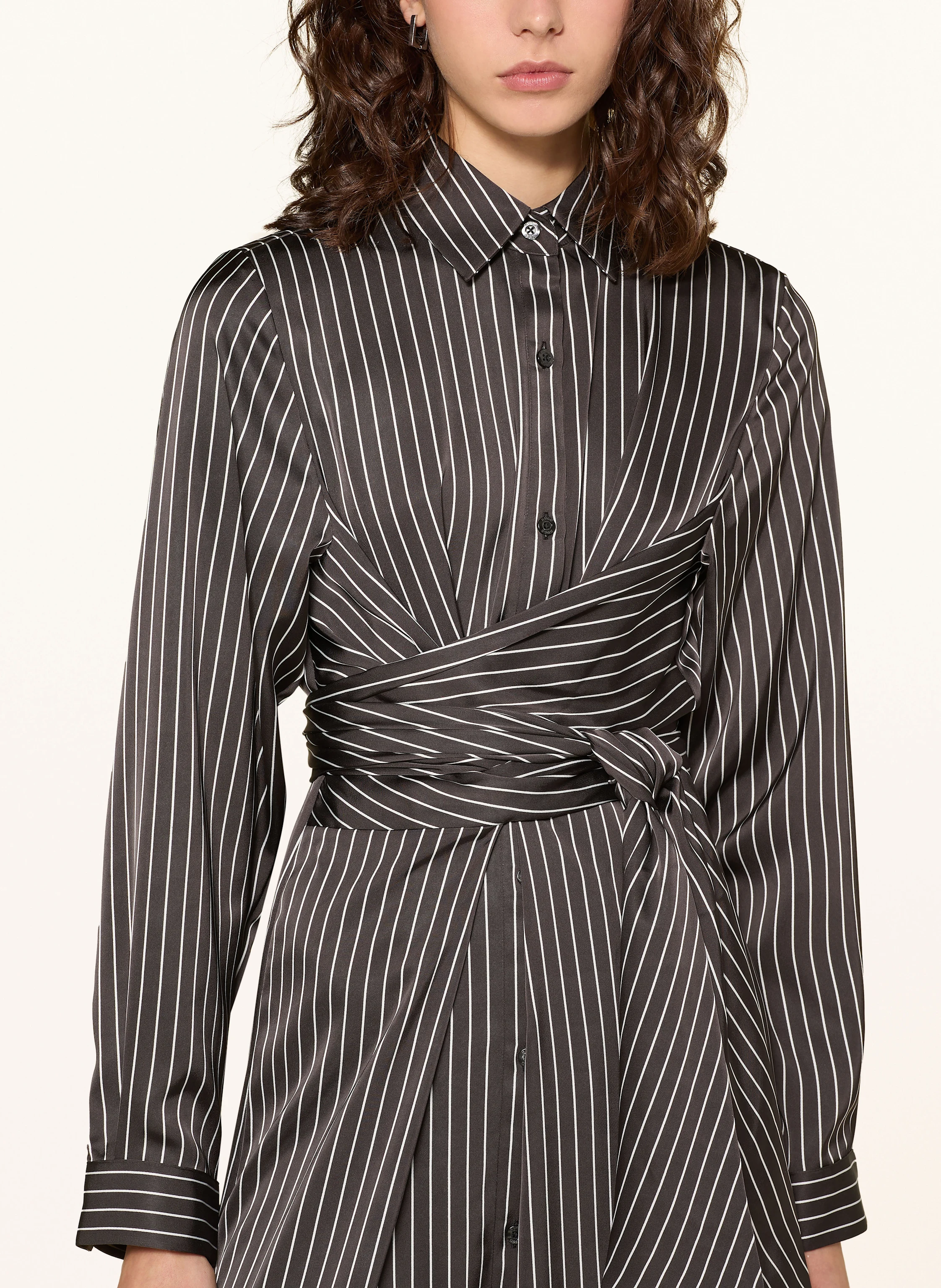 HUGO Hemdblusenkleid KATHRINA aus Satin
