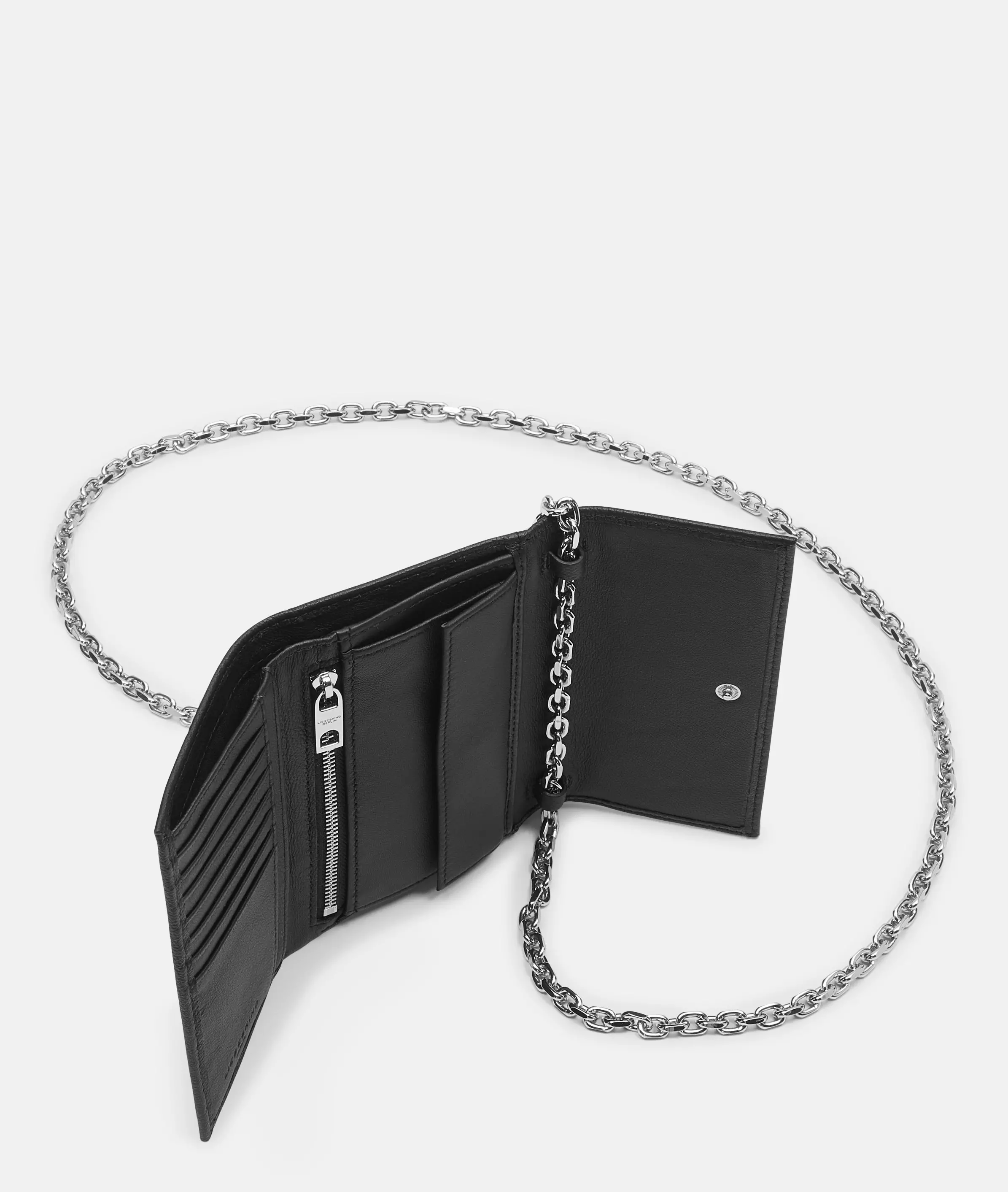 Malia wallet L Large wallet with chain strap made from cowhide