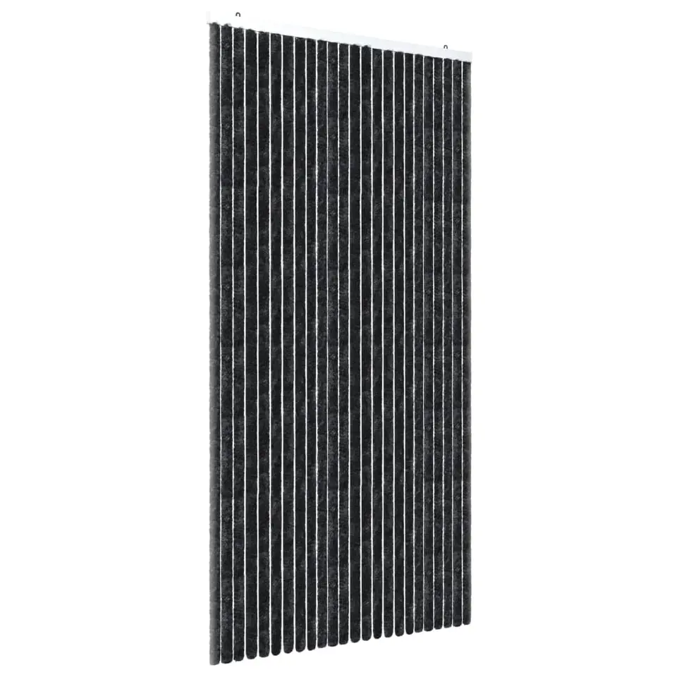 vidaXL - Insectengordijn - Antraciet - Polypropyleen - 100 x 220 cm