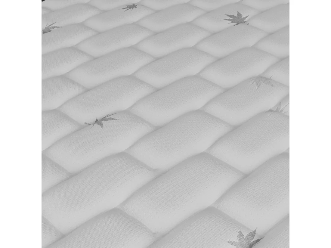 Matelas Ressorts ensachés + mémoire de forme, 120x190cm, 25cm d’épaisseur