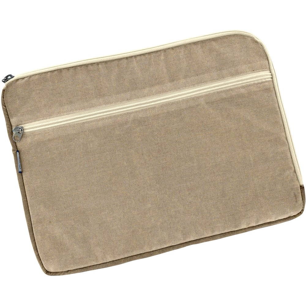 Pochette Ordinateur 13 Pouces Lin Doré