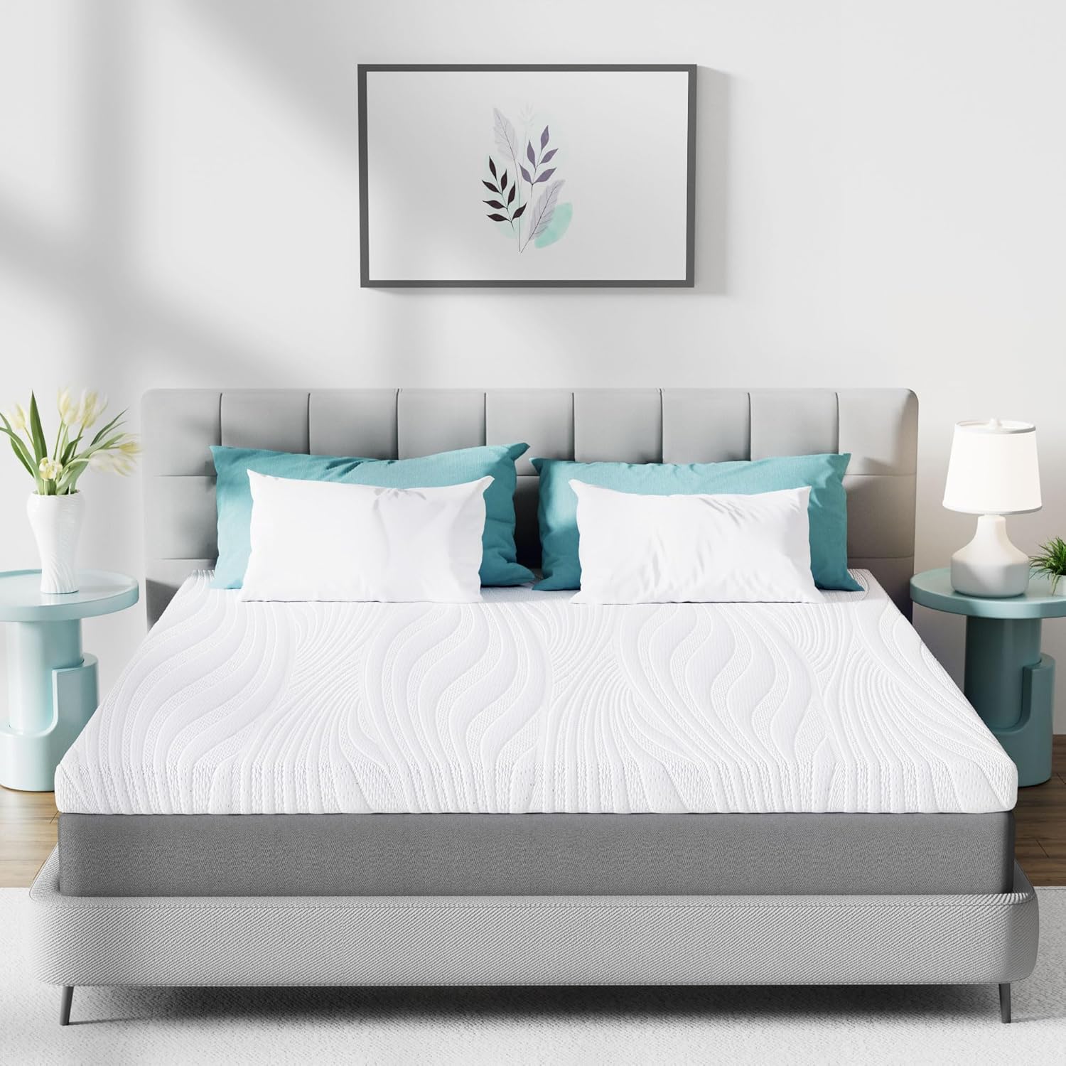 Matratzen Topper 140x200cm H2/H4 Visco Schaum - 2 in 1 Matratzentopper Memory Foam 7,5 cm hoch Matratze für Boxspringbett, Mattress Topper 140x200 Gelschaum CertiPUR-EU Öko-Tex Zertifiziert