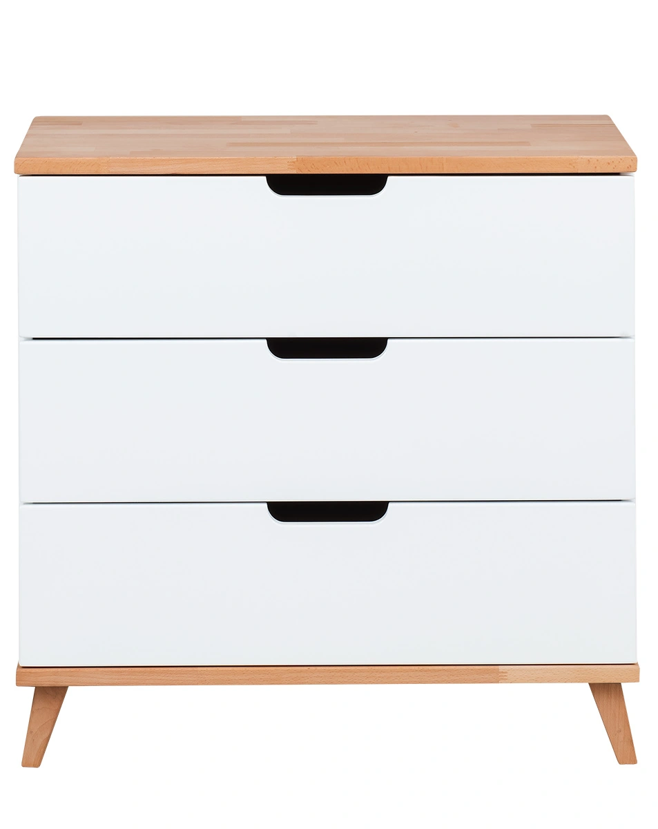 Kommode INFANSCOLOR III (Farbe: weiß/Buche)