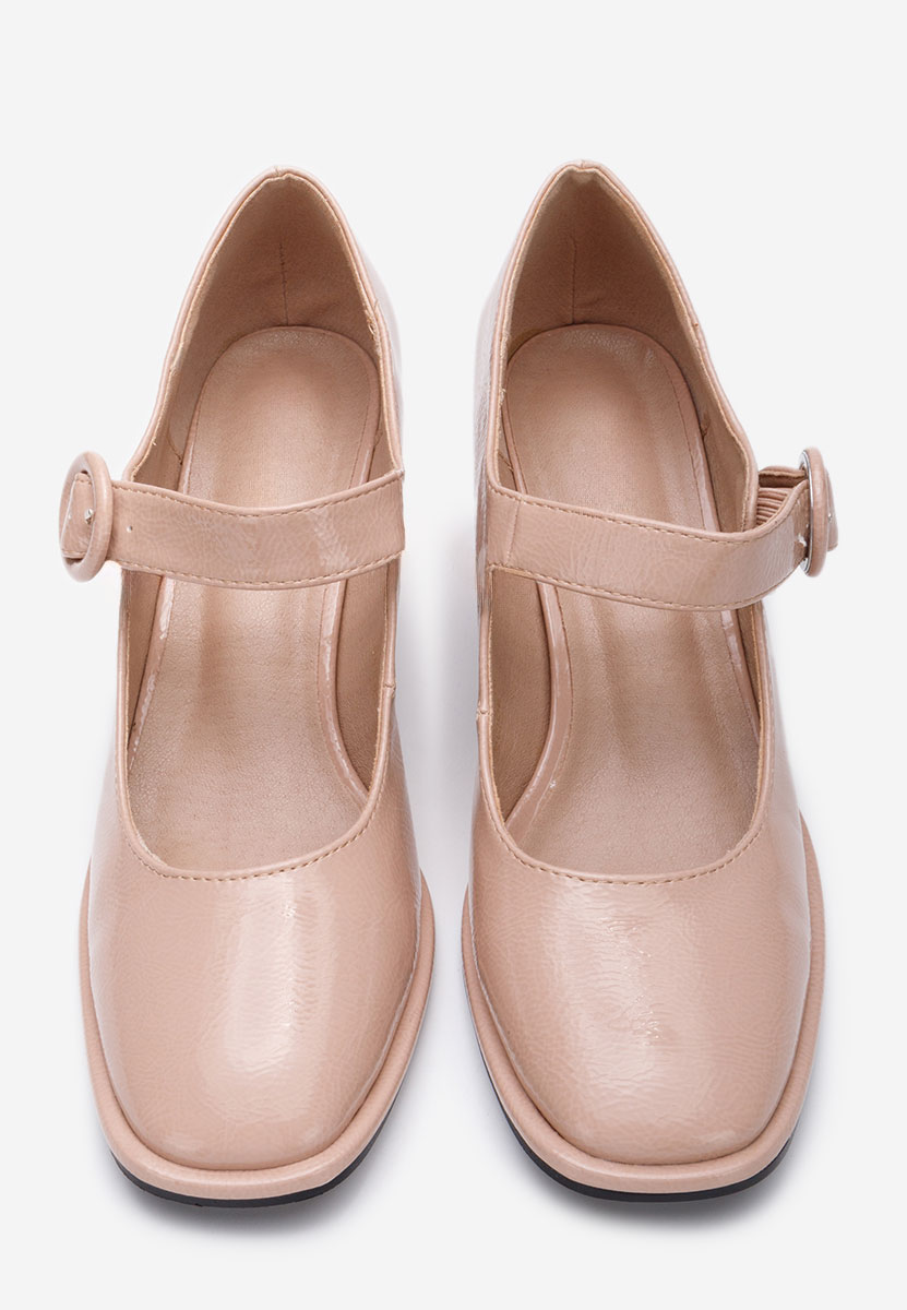 Chaussures à talon épais beige Valerea V2