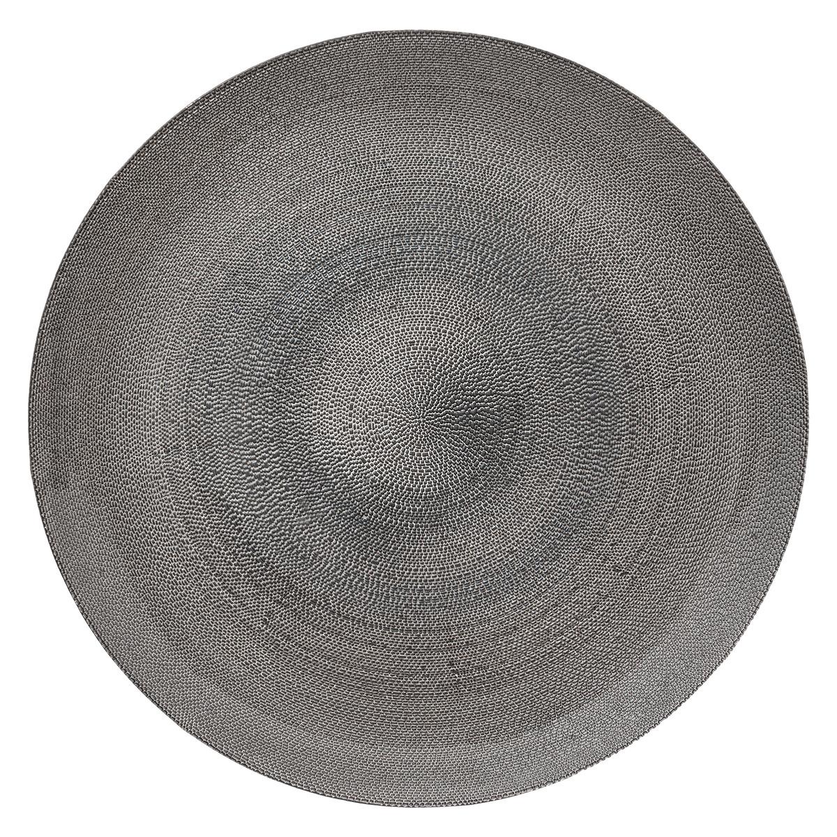 ASSIETTE DE PRESENTATION AURORE GRIS D.33CM