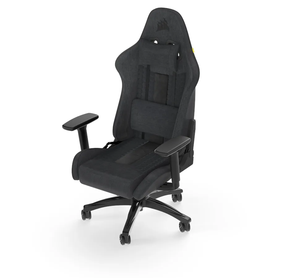 Corsair | TC100 Relaxed (Fabric) - Gamingstol - Stof - Op til 120 kg | Sort/Grå