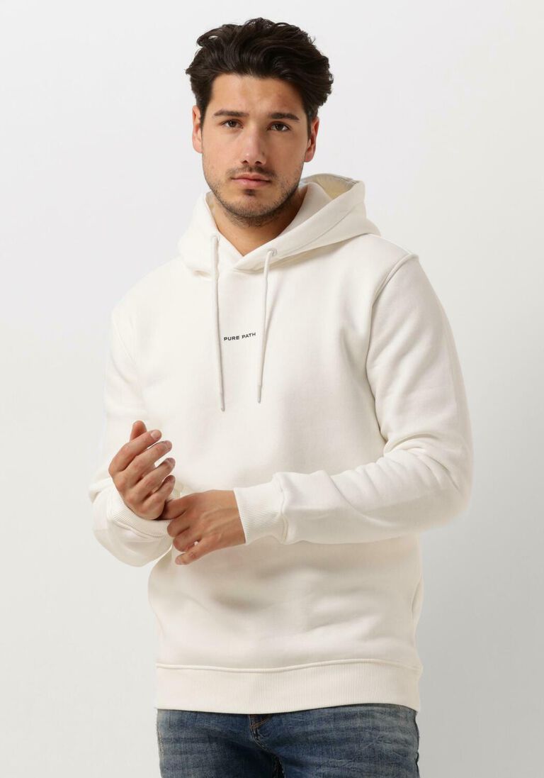 PURE PATH gebroken wit pure path trui pure logo hoodie
