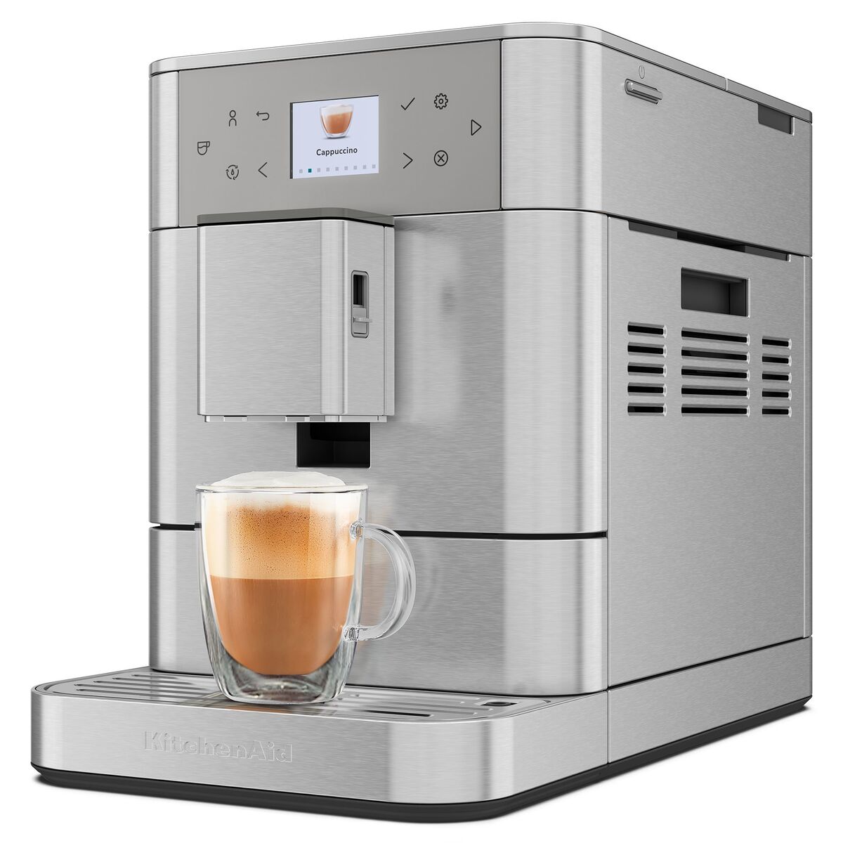 KF6 espressomaskin, rustfritt stål