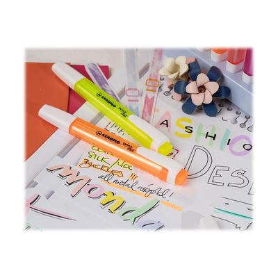 STABILO swing cool Fashion Edition by Marina Hoermanseder - Chevalet de 18 surligneurs - couleurs assorties