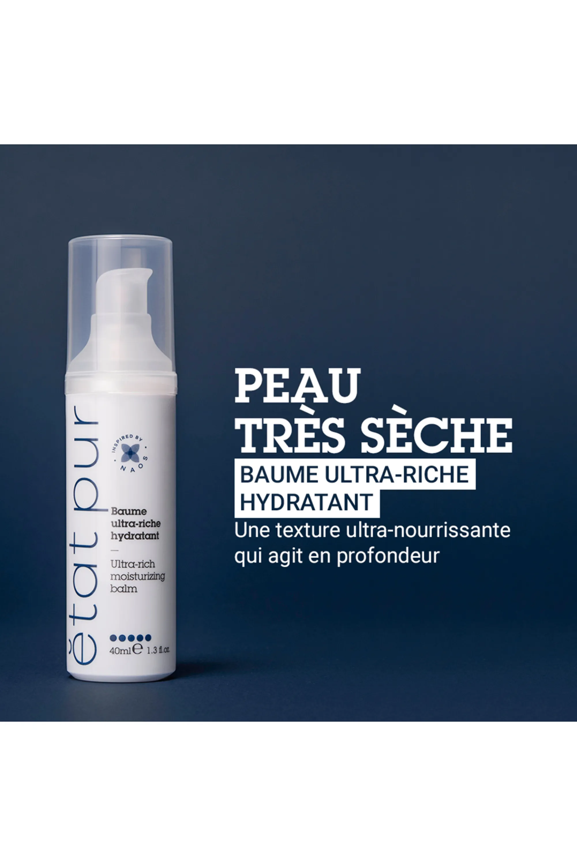Etat Pur Baume ultra-riche hydratant visage et cou-40 ml