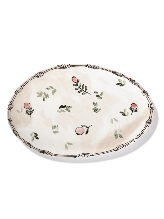 Serax Midnight Flowers by Marni Mirtillo Nude serveerschaal 46x30