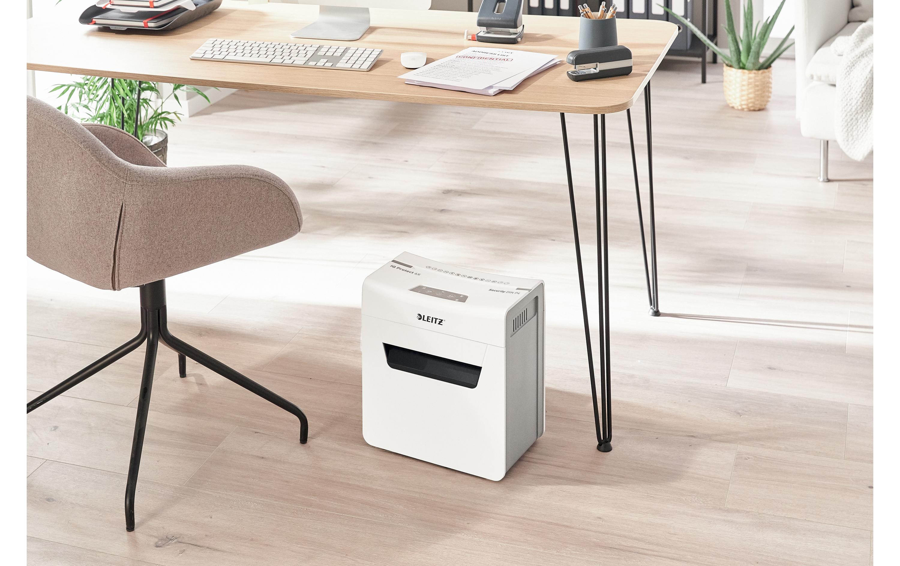 Aktenvernichter IQ Protect Premium 6X , P-4, 6 Blatt<br>Manueller Dokumentenvernichter mit Partikelschnitt für die sichere Vernichtung vertraulicher Unterlagen