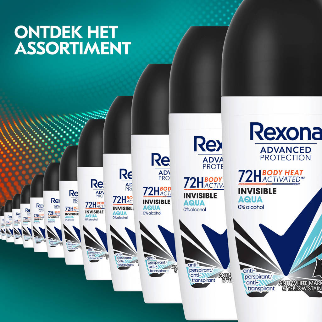 Invisible Aqua anti-transpirant roller - 6 x 50 ml