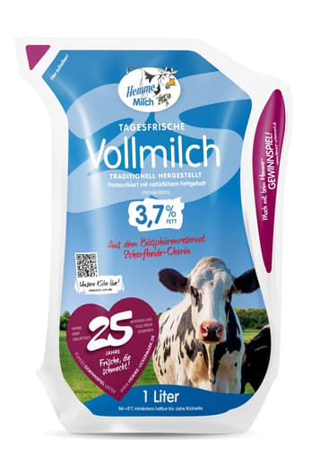 Hemme Milch Tagesfrische Vollmilch 3,7% Fett