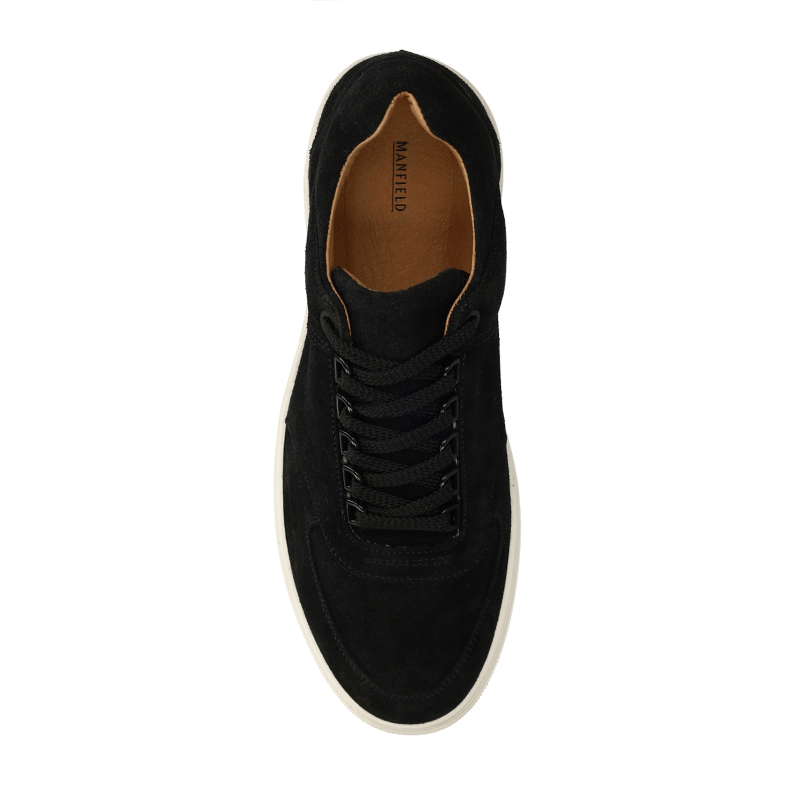 Zwarte suède sneakers
