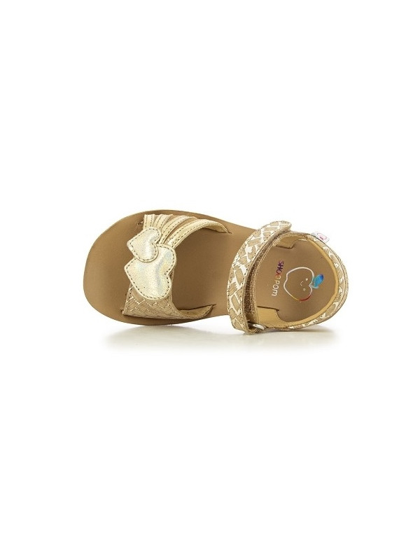 Shoo Pom - Sandales fille GOA HEART Specchio Platine