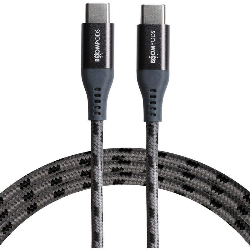 Boompods Kabel USB-C, Tide-Line, graphite, 1.5 m